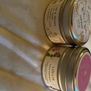 Two Margot Elena candles